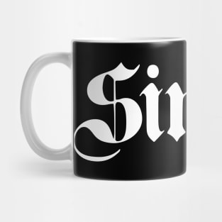 Singen written with gothic font Mug